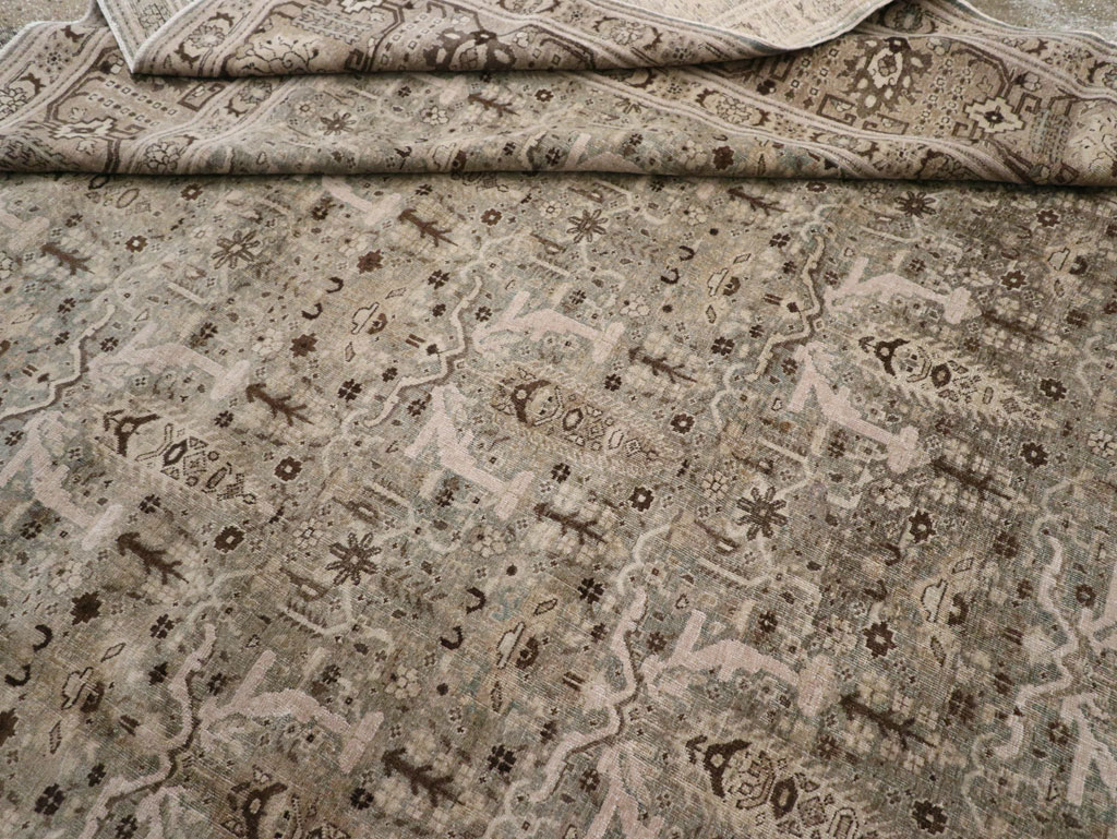 Antique Persian Tabriz Large Room Size Carpet, No.20921 - Gss