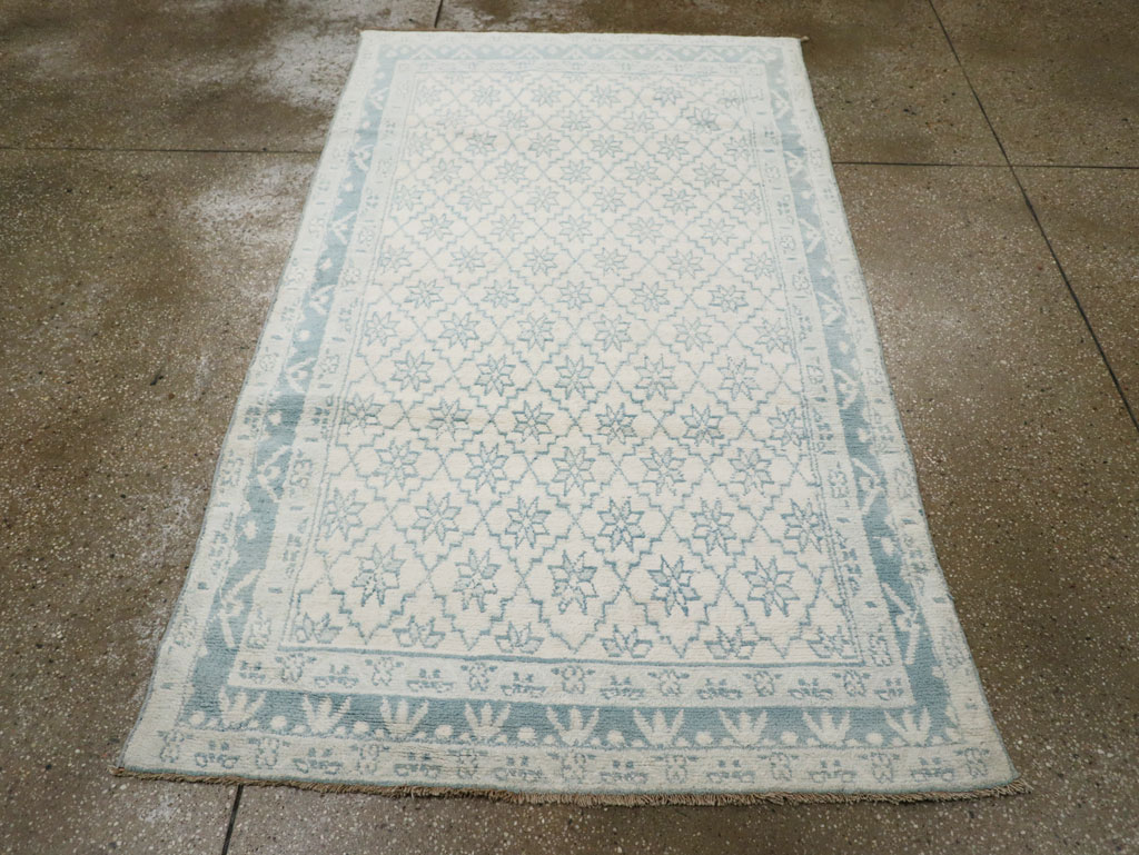 Vintage Indian Cotton Agra Rug, No.20934 - Gss