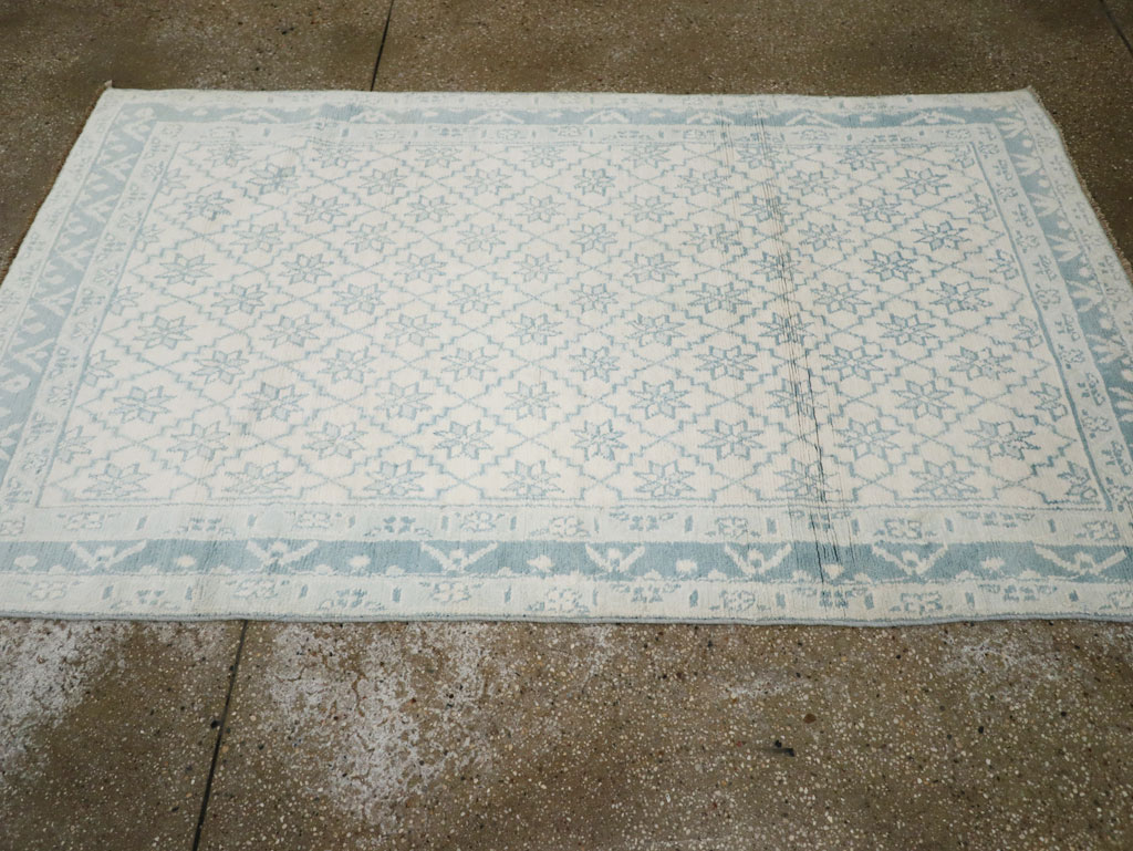 Vintage Indian Cotton Agra Rug, No.20934 - Gss