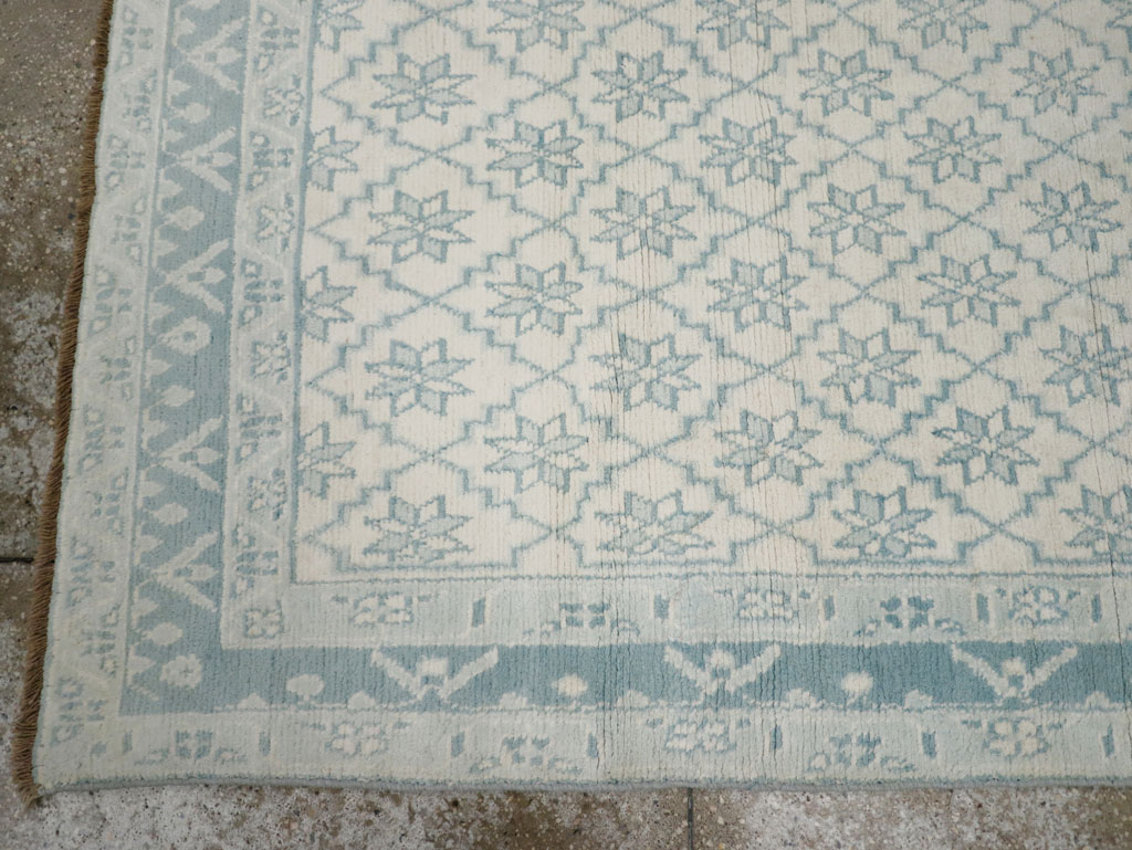 Vintage Indian Cotton Agra Rug, No.20934 - Gss
