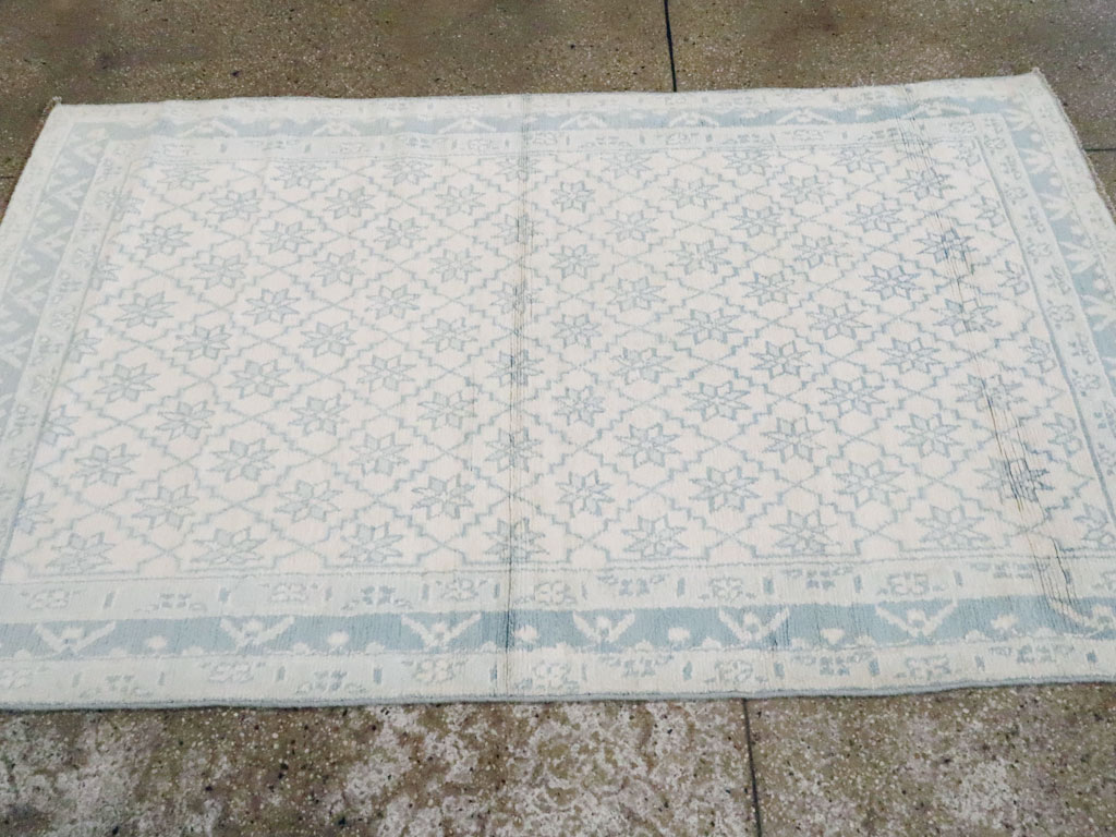 Vintage Indian Cotton Agra Rug, No.20934 - Gss