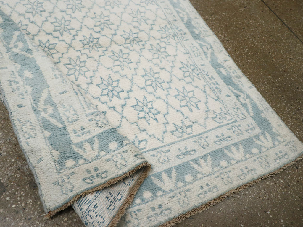 Vintage Indian Cotton Agra Rug, No.20934 - Gss