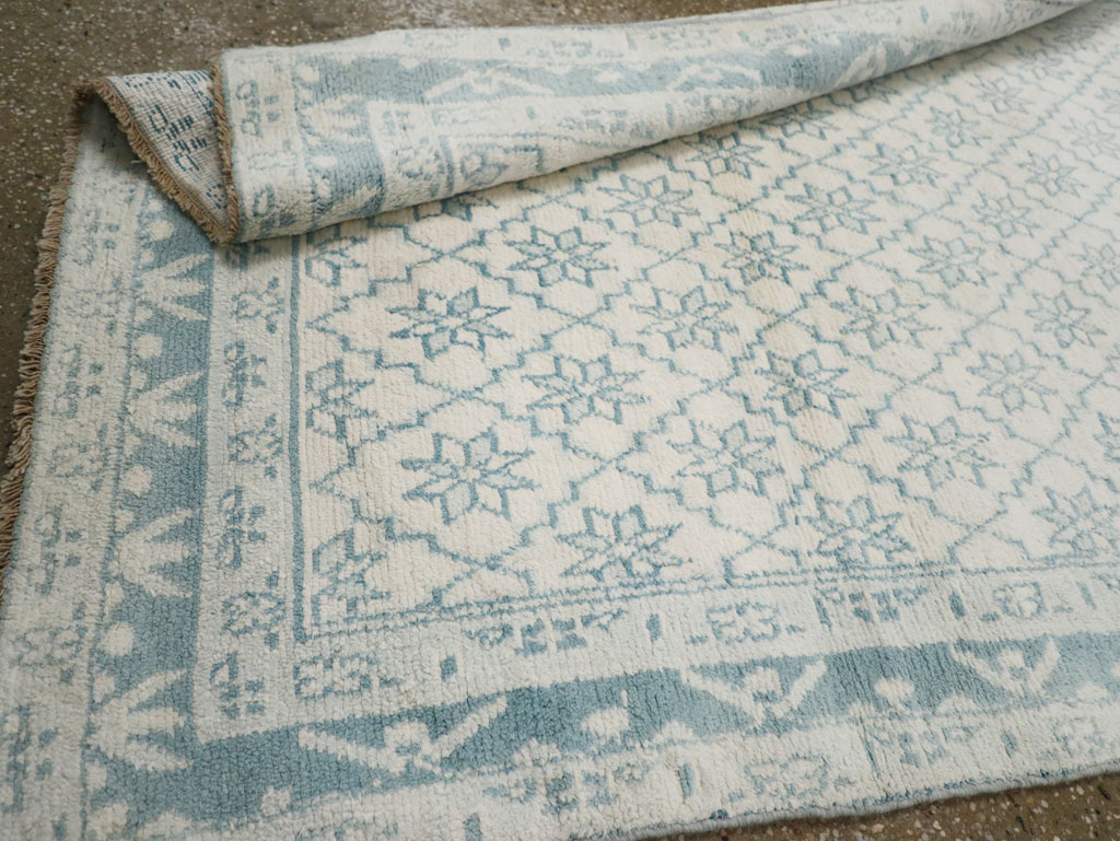 Vintage Indian Cotton Agra Rug, No.20934 - Gss