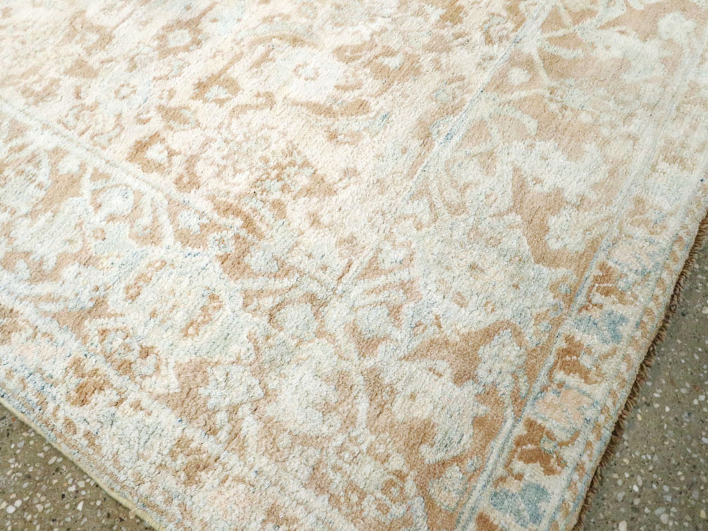 Vintage Indian Cotton Agra Rug, No.20938 - Gss