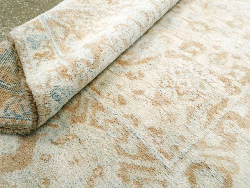 Vintage Indian Cotton Agra Rug, No.20938 - Gss