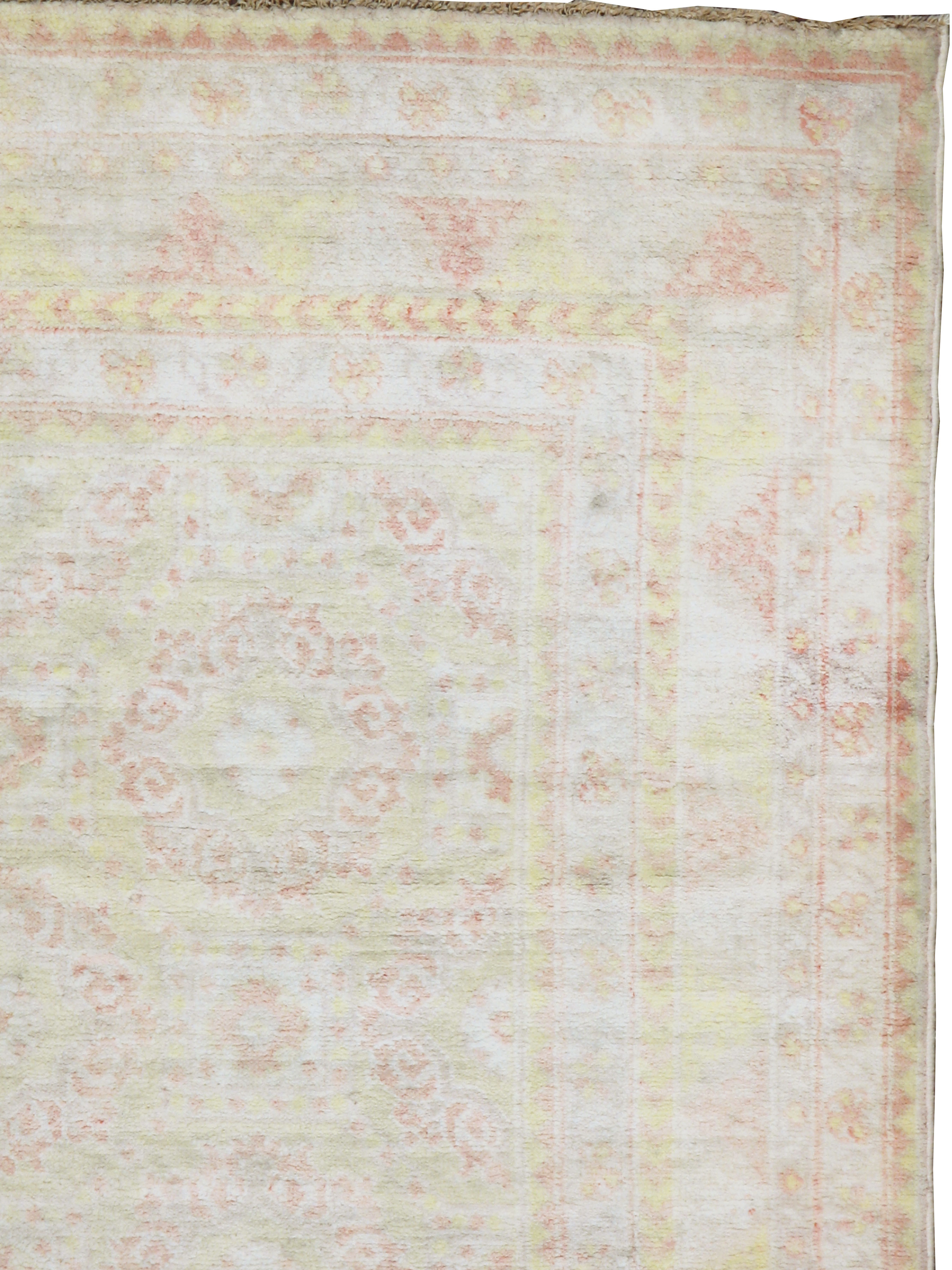 Vintage Indian Cotton Agra Rug, No.20944 - Gss
