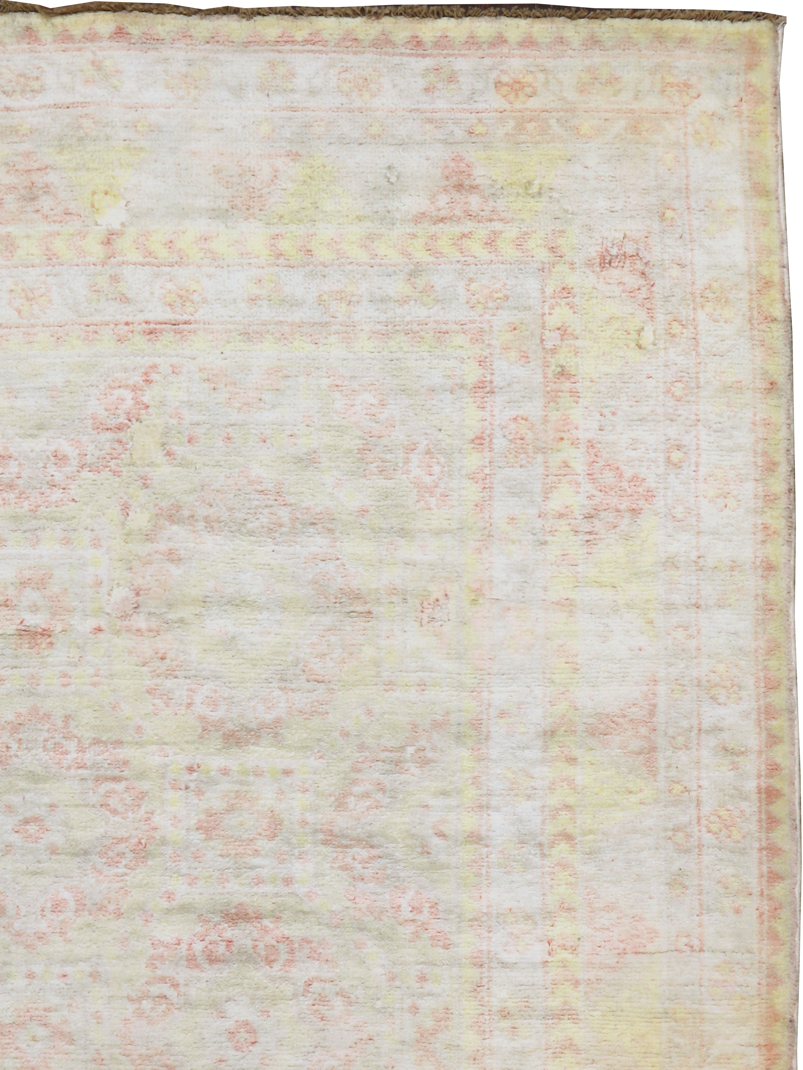 Vintage Indian Cotton Agra Rug, No.20944 - Gss