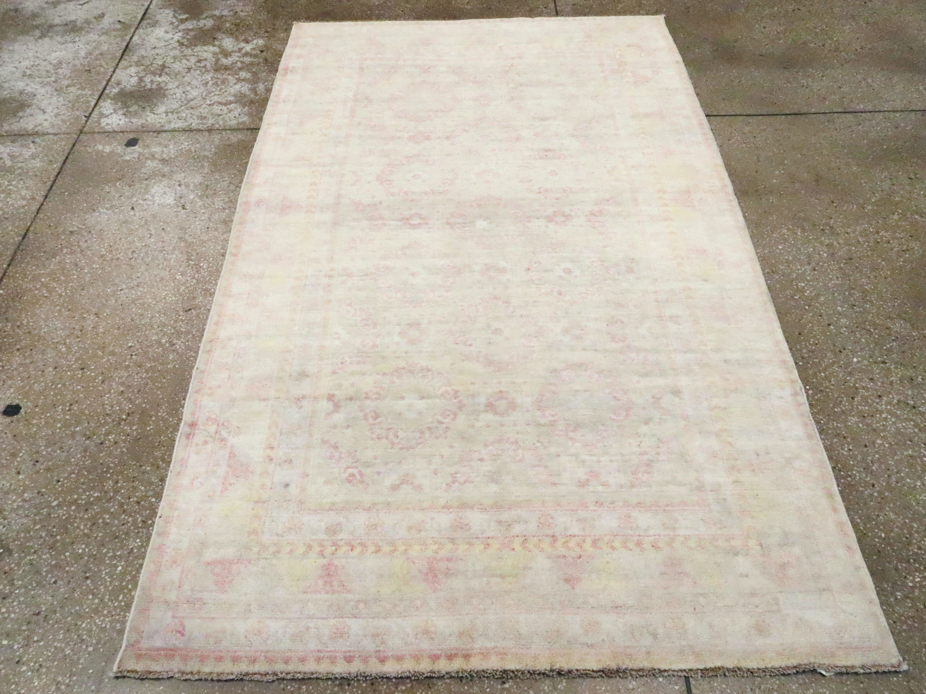 Vintage Indian Cotton Agra Rug, No.20944 - Gss