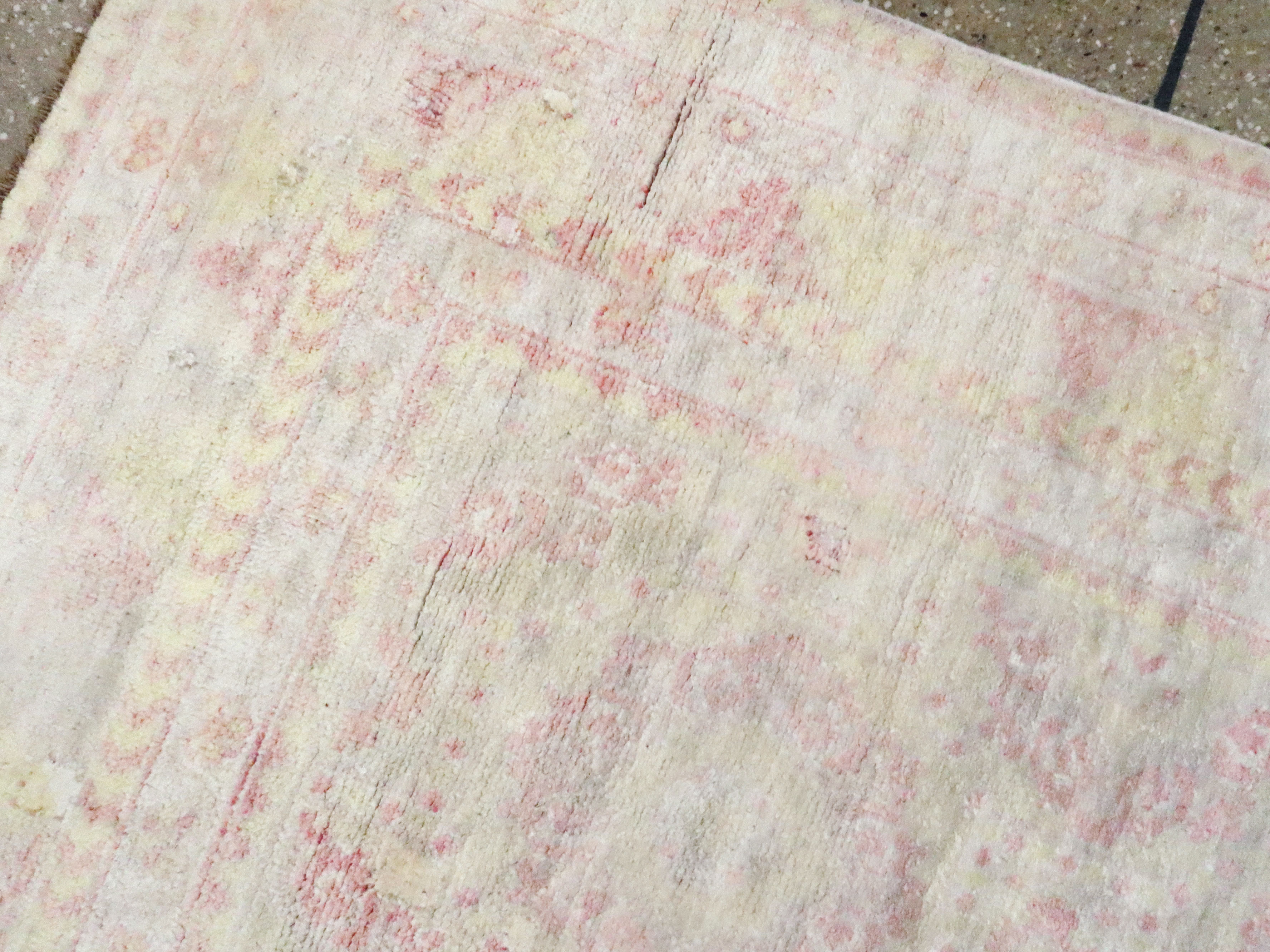 Vintage Indian Cotton Agra Rug, No.20944 - Gss