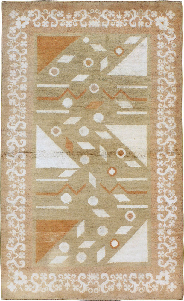 Vintage Indian Cotton Agra Rug, No.20950 - Gss