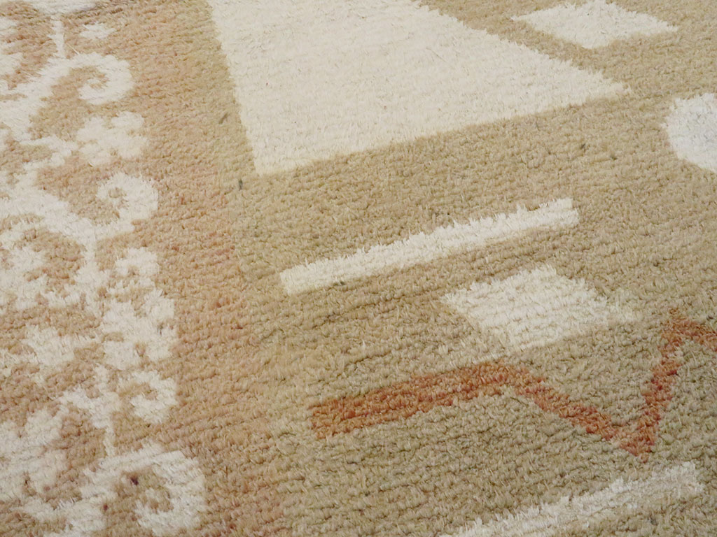 Vintage Indian Cotton Agra Rug, No.20950 - Gss