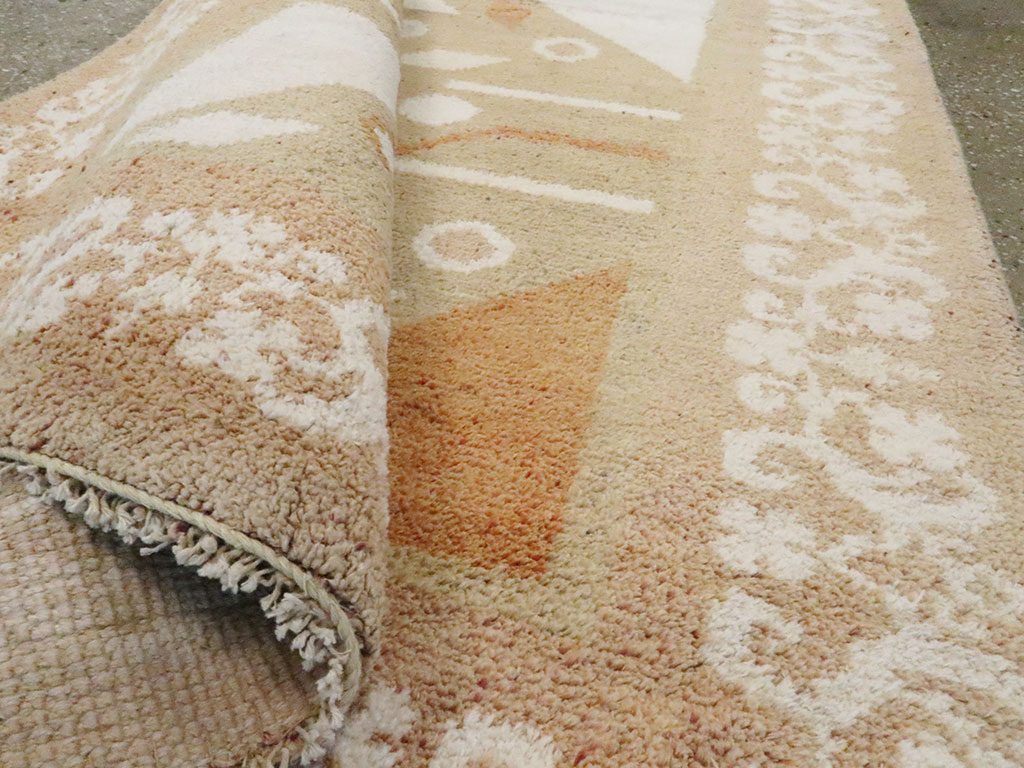 Vintage Indian Cotton Agra Rug, No.20950 - Gss