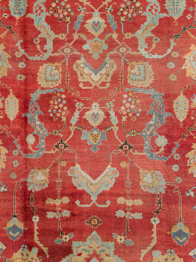 Antique Turkish Oushak Carpet, No.20984 - Gss