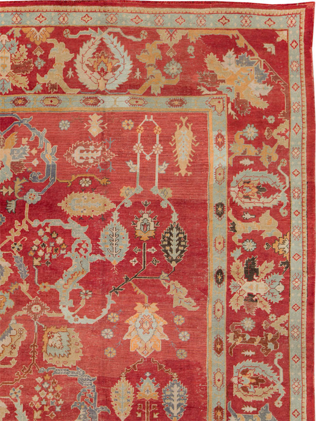 Antique Turkish Oushak Carpet, No.20984 - Gss