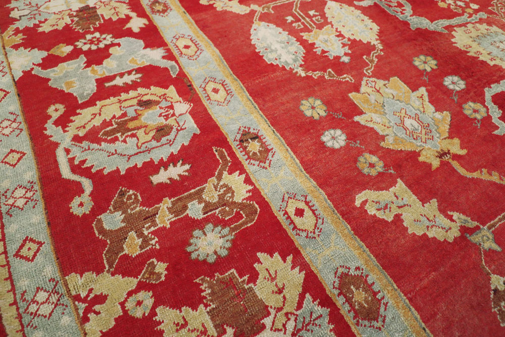 Antique Turkish Oushak Carpet, No.20984 - Gss