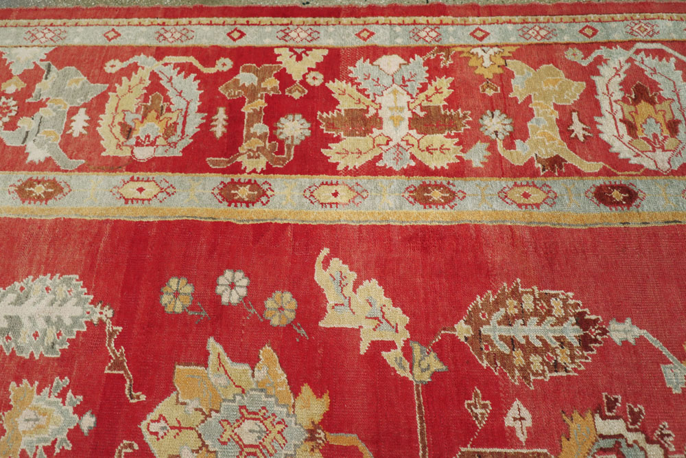 Antique Turkish Oushak Carpet, No.20984 - Gss