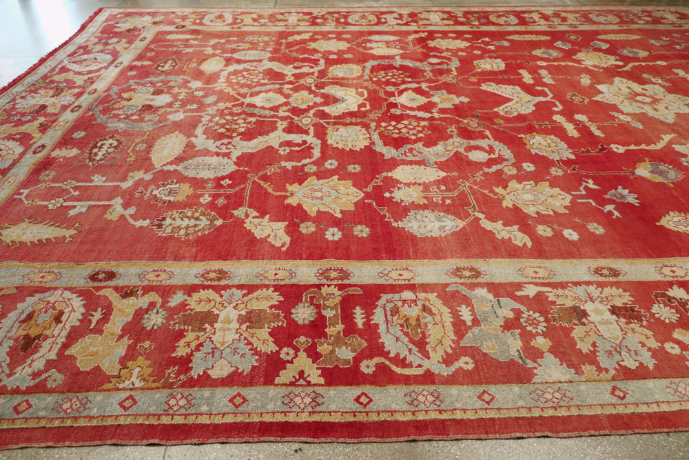 Antique Turkish Oushak Carpet, No.20984 - Gss