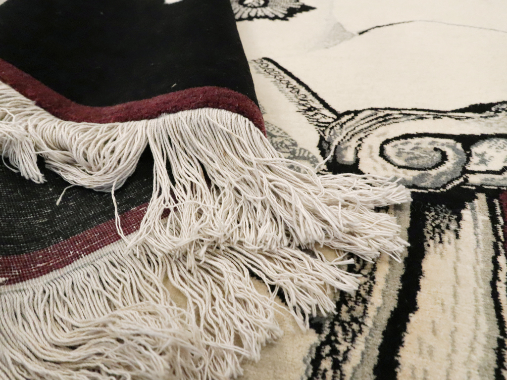 Vintage Persian Tabriz Pictorial Rug, No.21007 - Gss