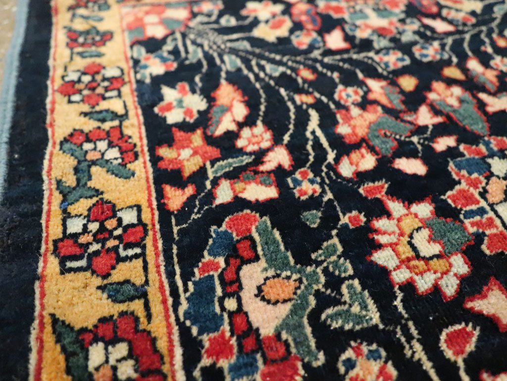 Antique Persian Sarouk Fereghan Square Throw Rug (Pair: 2 of 2), No.21009 - Gss