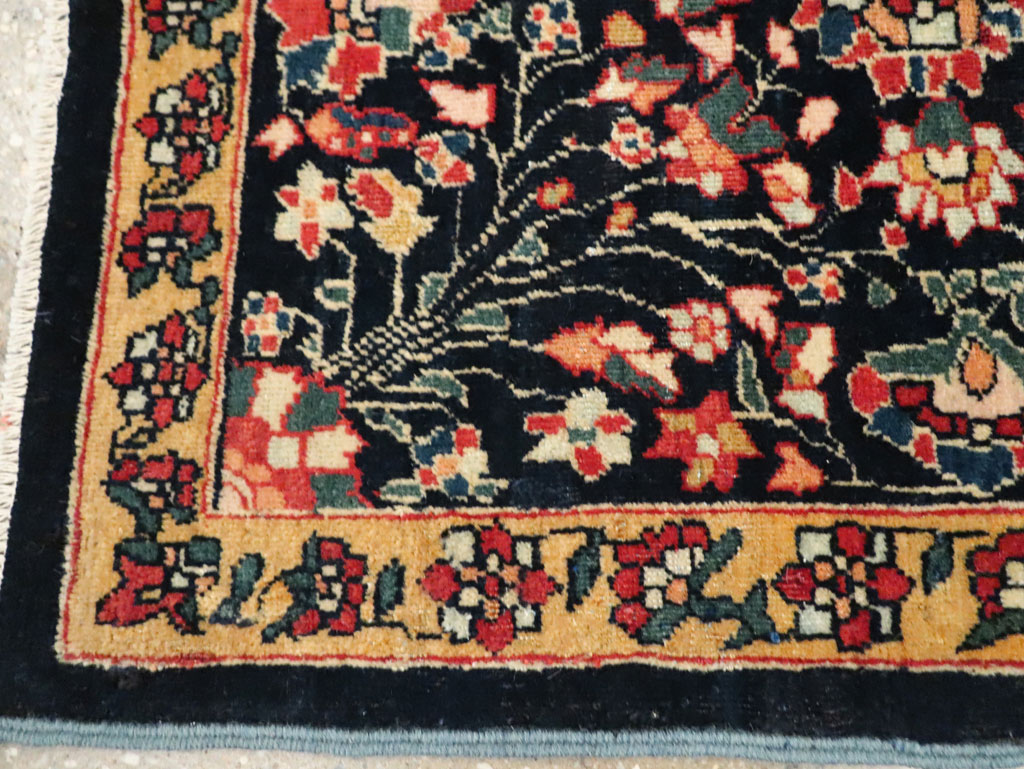 Antique Persian Sarouk Fereghan Square Throw Rug (Pair: 2 of 2), No.21009 - Gss