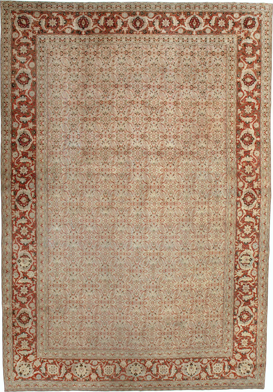 Antique Persian Tabriz Carpet, No.21012 - Gss