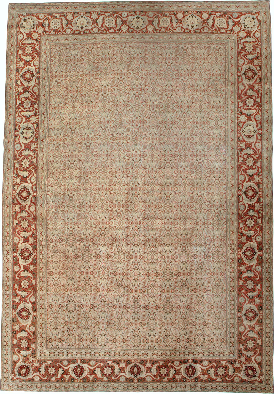 Antique Persian Tabriz Carpet, No.21012 - Gss