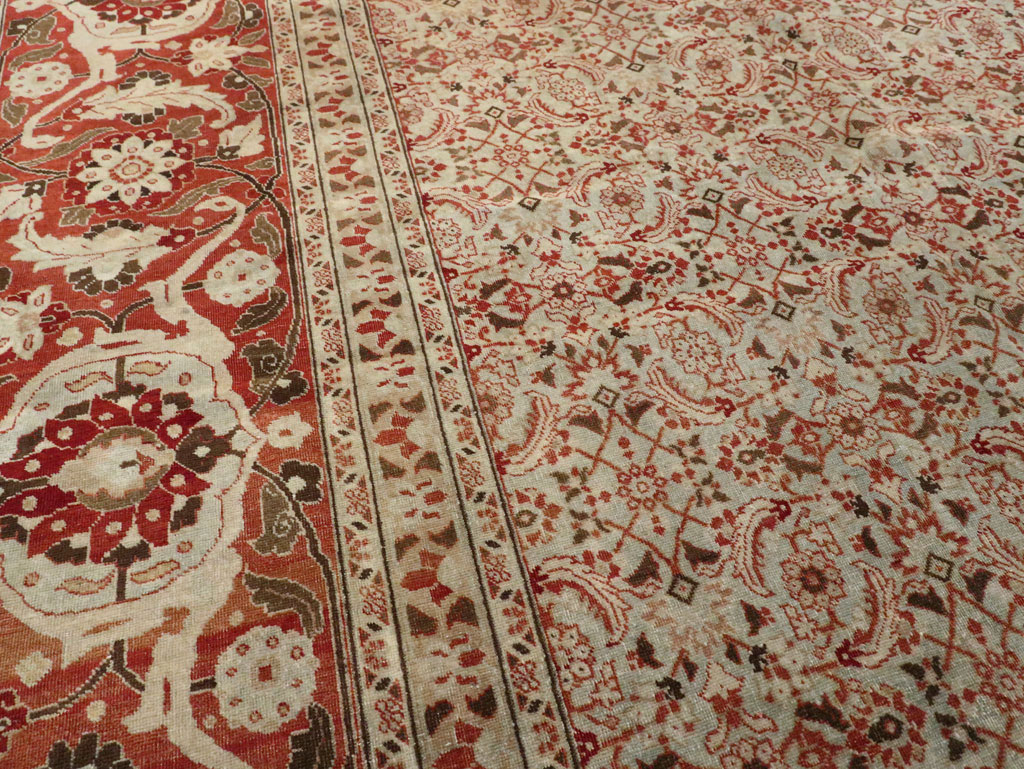Antique Persian Tabriz Carpet, No.21012 - Gss