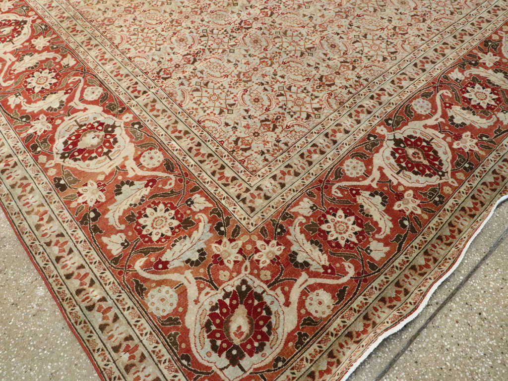 Antique Persian Tabriz Carpet, No.21012 - Gss