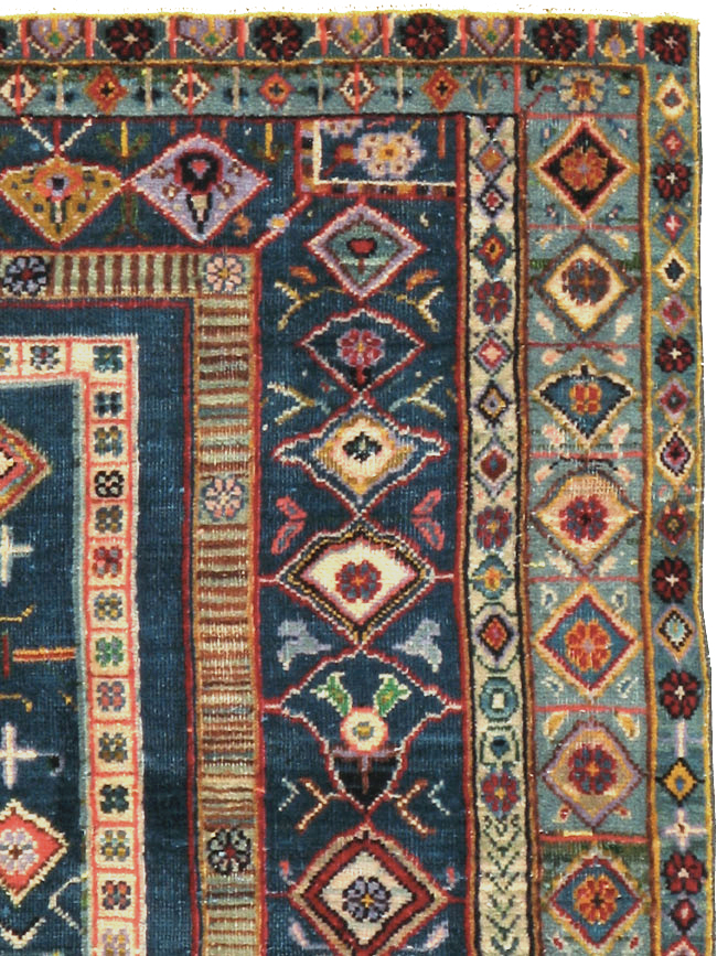 Vintage Persian Tabriz Pictorial Rug, No.21019 - Gss