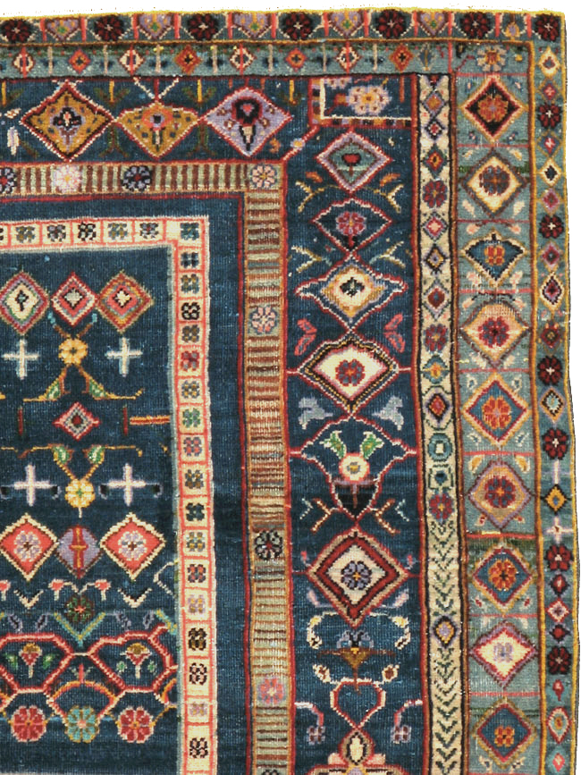 Vintage Persian Tabriz Pictorial Rug, No.21019 - Gss