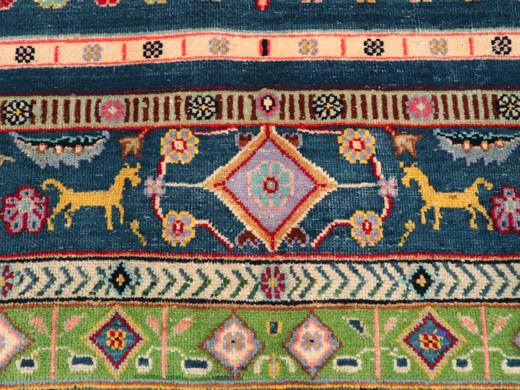 Vintage Persian Tabriz Pictorial Rug, No.21019 - Gss