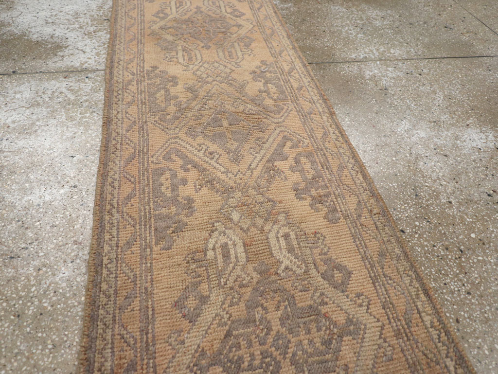 Antique Turkish Oushak Long Runner, No.21064 - Gss