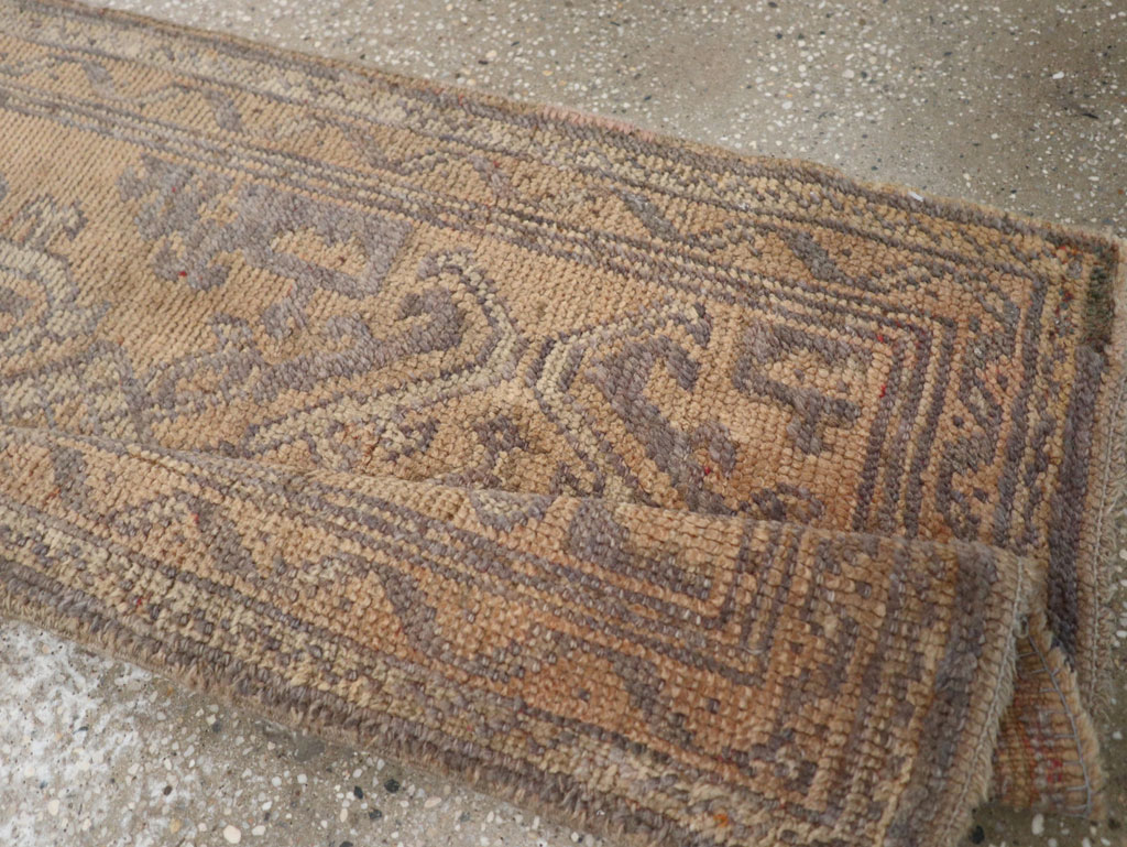 Antique Turkish Oushak Long Runner, No.21064 - Gss