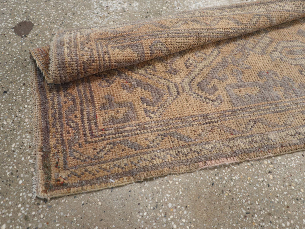 Antique Turkish Oushak Long Runner, No.21064 - Gss