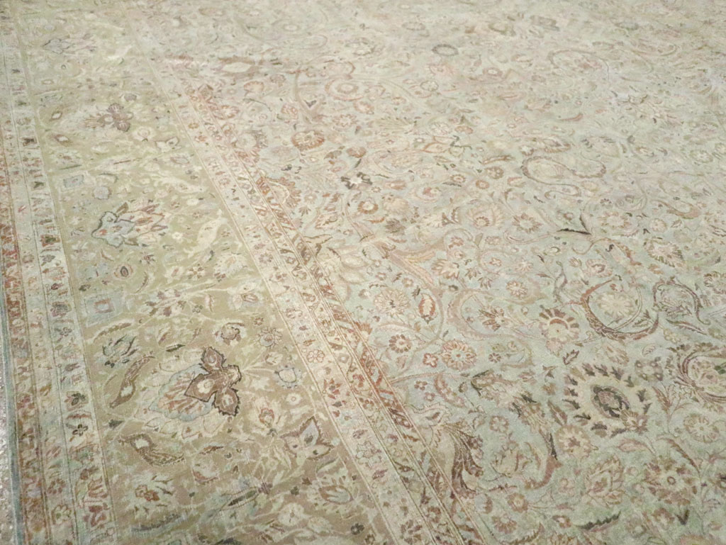 Vintage Persian Kashan Carpet, No.21075 - Gss