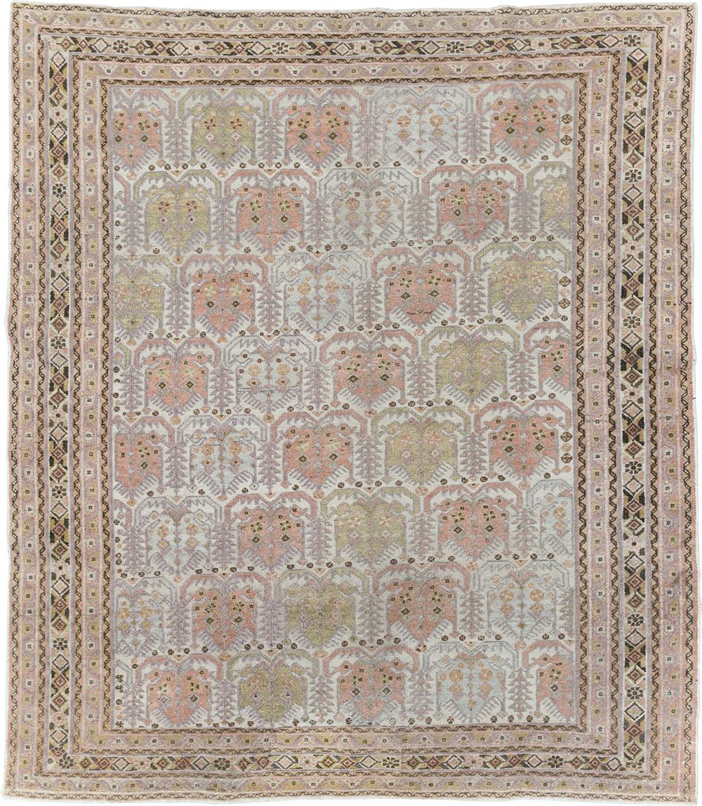 Antique Persian Afshar Square Accent Rug, No.21078 - Gss