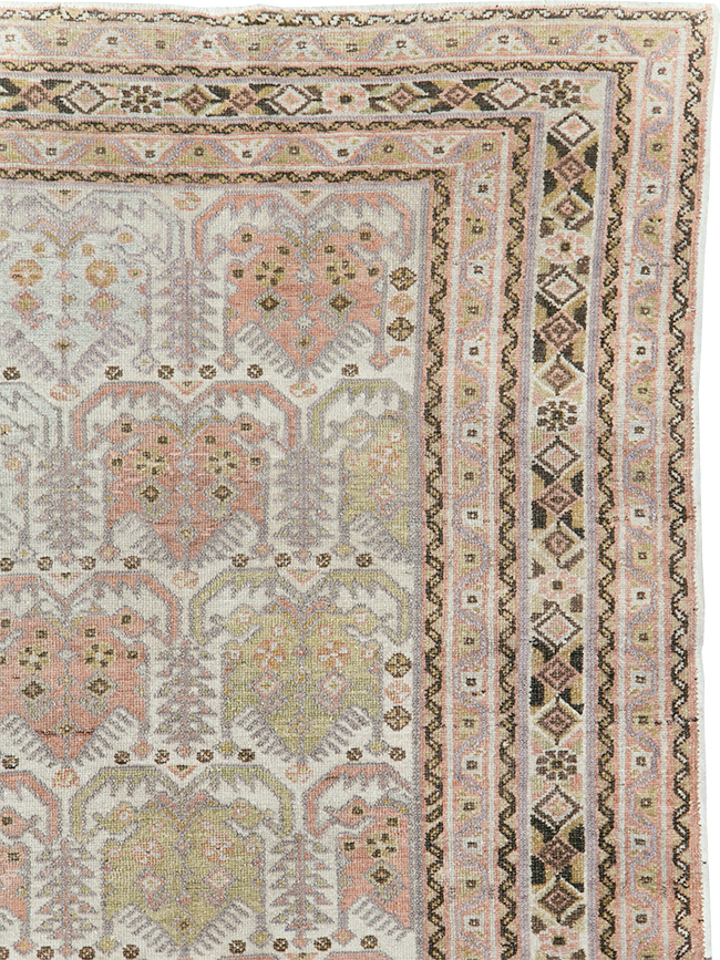 Antique Persian Afshar Square Accent Rug, No.21078 - Gss
