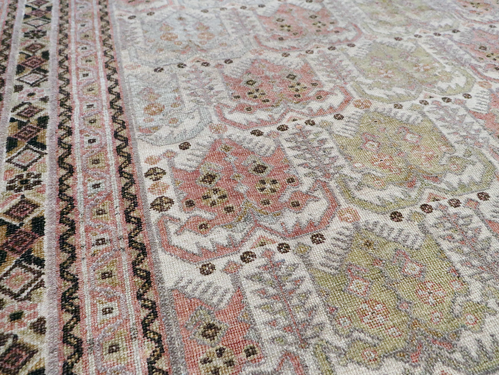 Antique Persian Afshar Square Accent Rug, No.21078 - Gss
