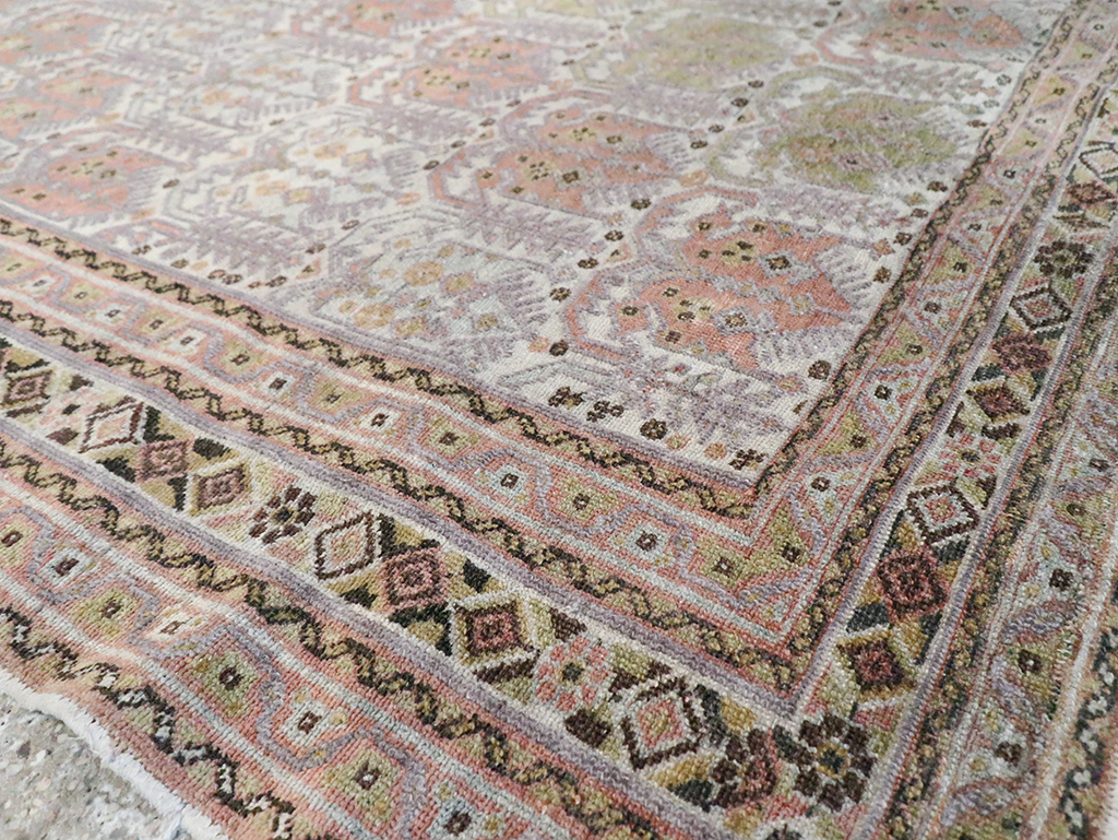 Antique Persian Afshar Square Accent Rug, No.21078 - Gss
