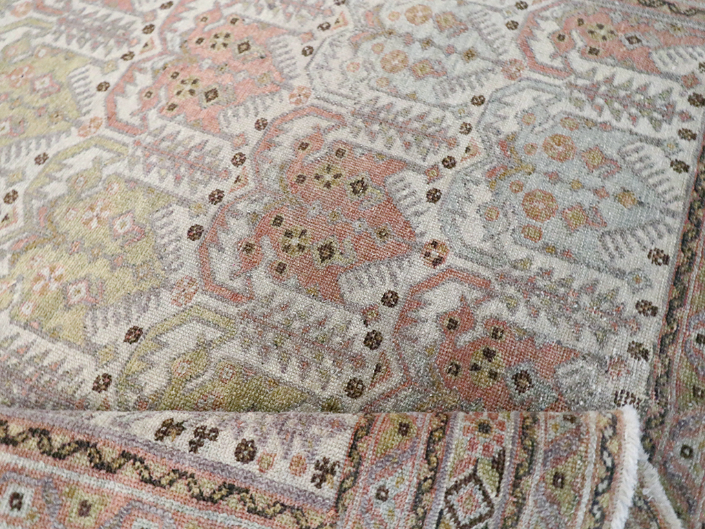 Antique Persian Afshar Square Accent Rug, No.21078 - Gss