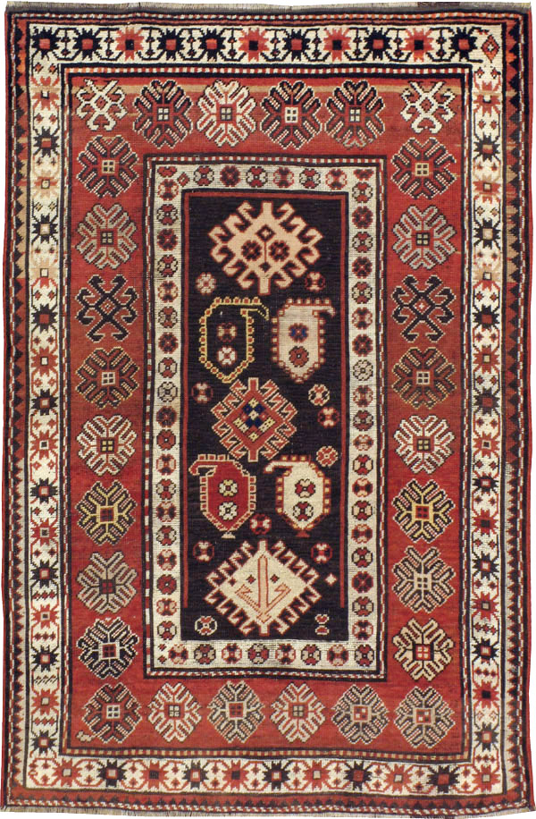 Antique Caucasian Kazak Rug, No.21079 - Gss