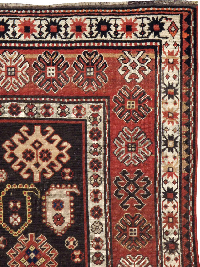Antique Caucasian Kazak Rug, No.21079 - Gss