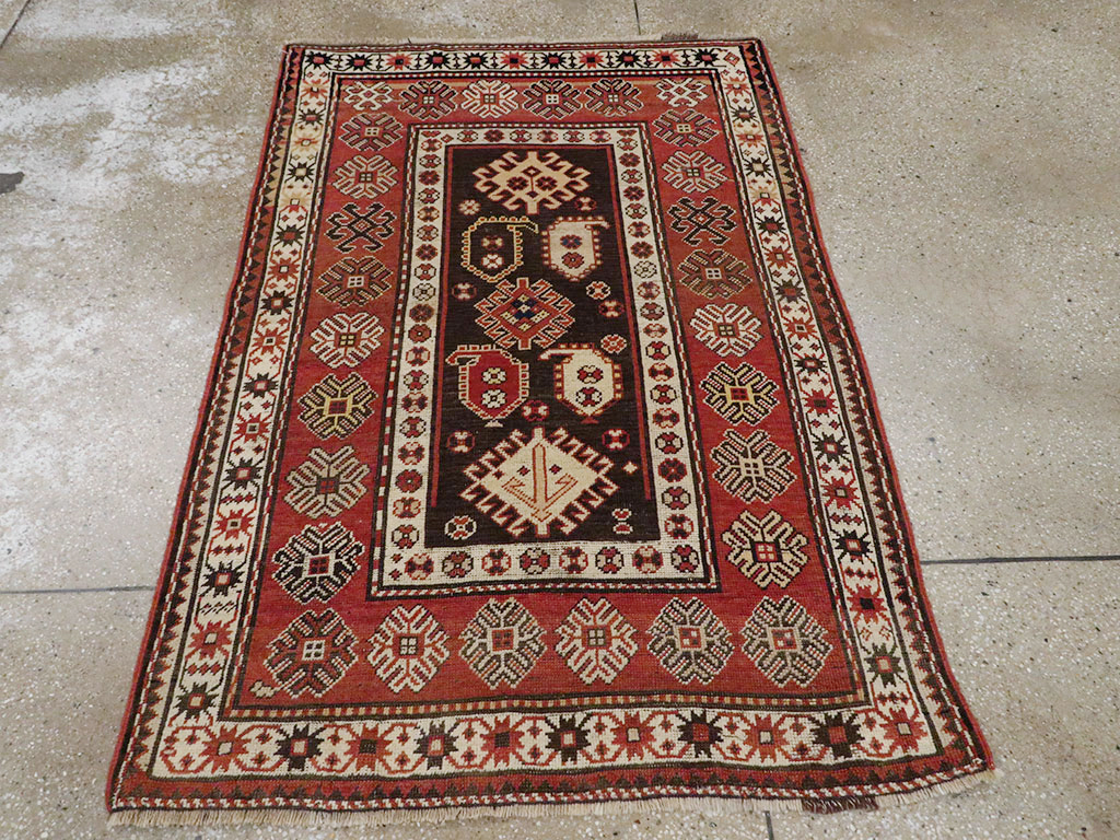 Antique Caucasian Kazak Rug, No.21079 - Gss
