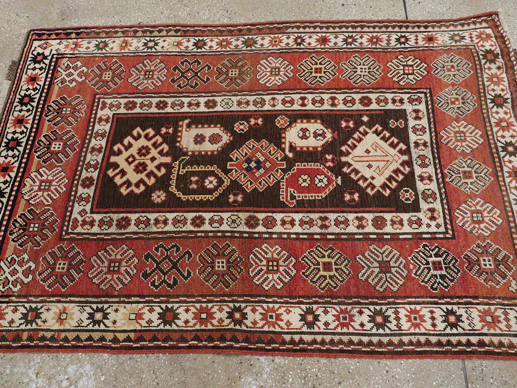 Antique Caucasian Kazak Rug, No.21079 - Gss