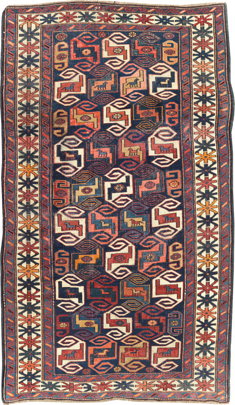 Antique Caucasian Kuba Rug, No.21082 - Gss
