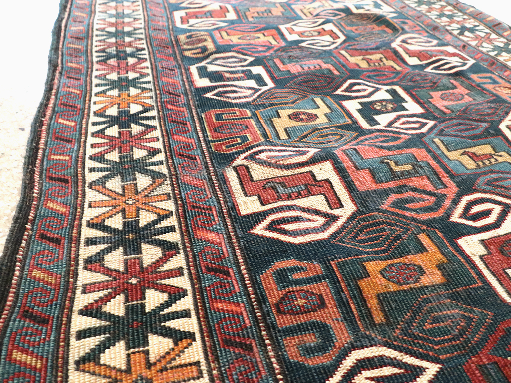 Antique Caucasian Kuba Rug, No.21082 - Gss