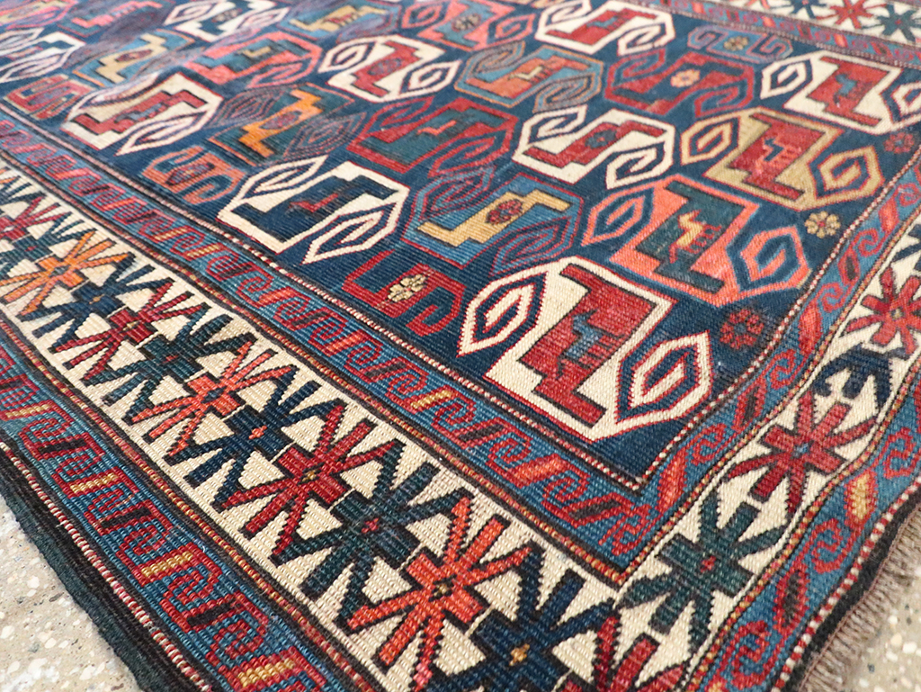 Antique Caucasian Kuba Rug, No.21082 - Gss