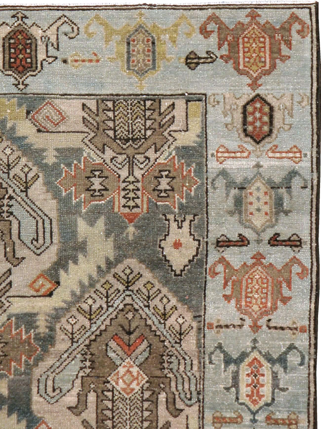 Vintage Persian Malayer Accent Rug, No.21117 - Gss