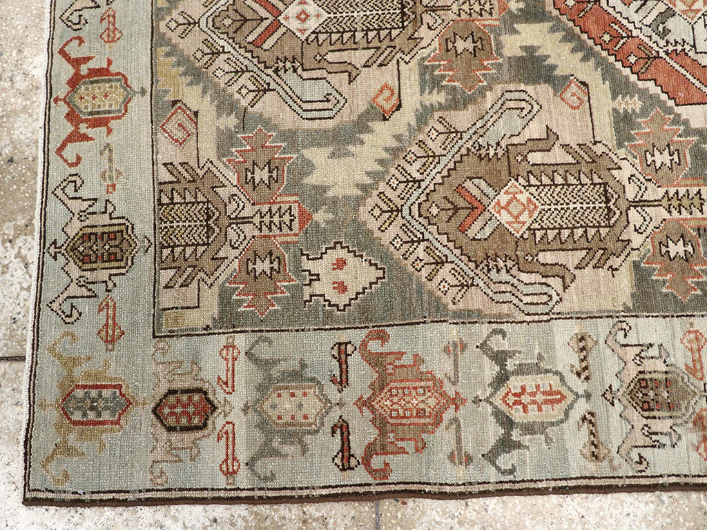 Vintage Persian Malayer Accent Rug, No.21117 - Gss