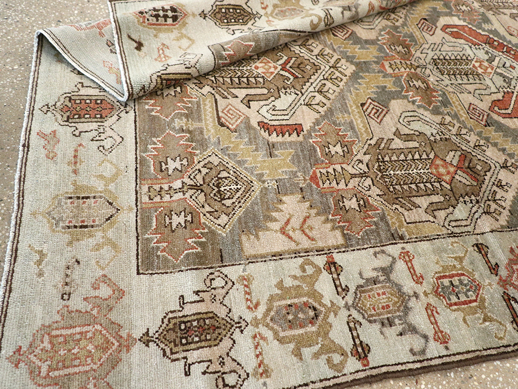 Vintage Persian Malayer Accent Rug, No.21117 - Gss